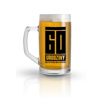 Kufel Funny Beer - 60 urodziny